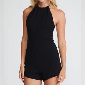 FP Beach | Mina Sweater Romper | XS | Black